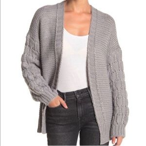 Cotton Emporium Oversized Balloon Sleeves Cardigan
